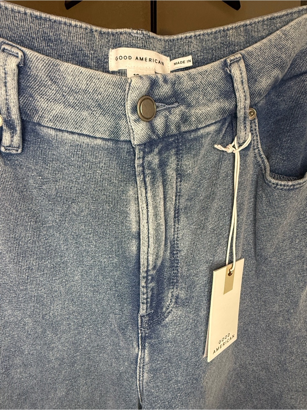 Good American Jeanius Good Skate Sweatpants Indigo 586 - Picture 4 of 9